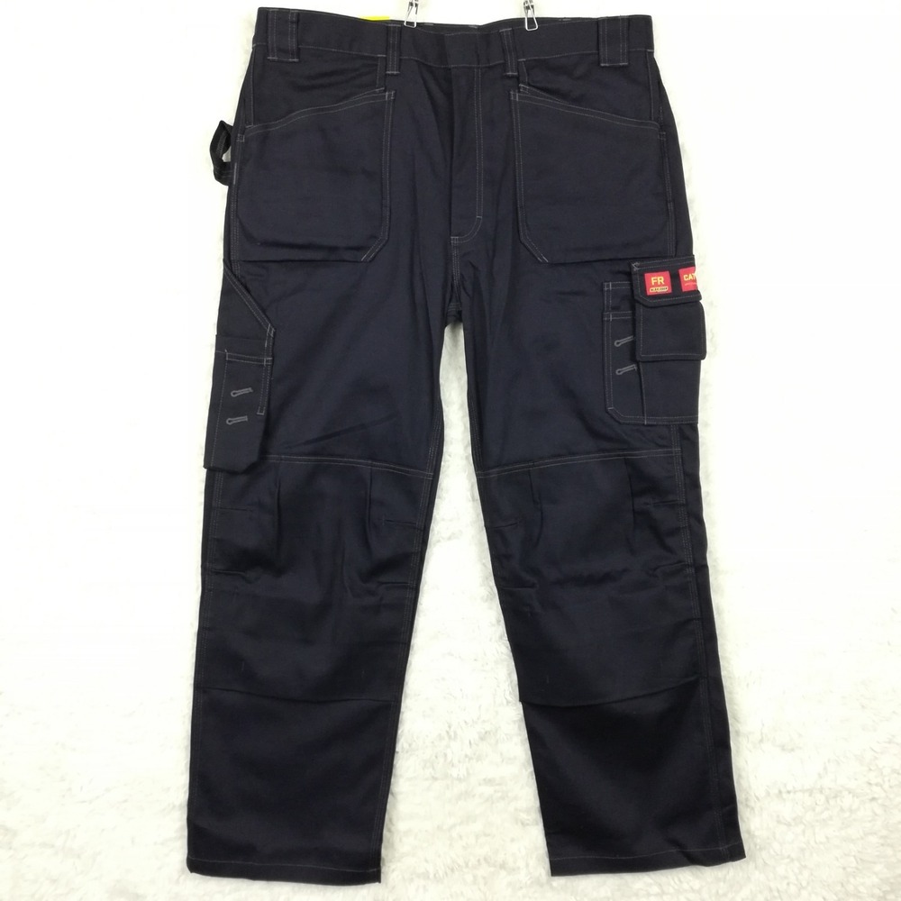 Blaklader Mens Pants Workwear FR Navy 1636 NFPA 70E Cargo CAT 2 38x30 New